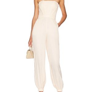 NBD Larkin Jumpsuit in Ivory. XS NWT.
